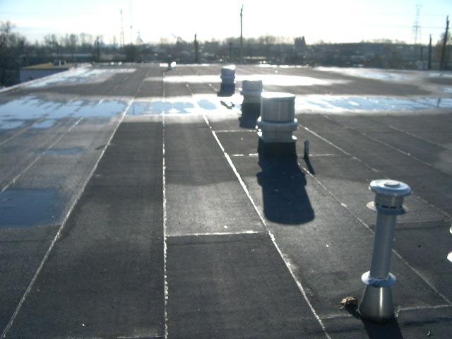 Large industrial commercial torch-on flat roof completed by Roofking in the Lower Mainland