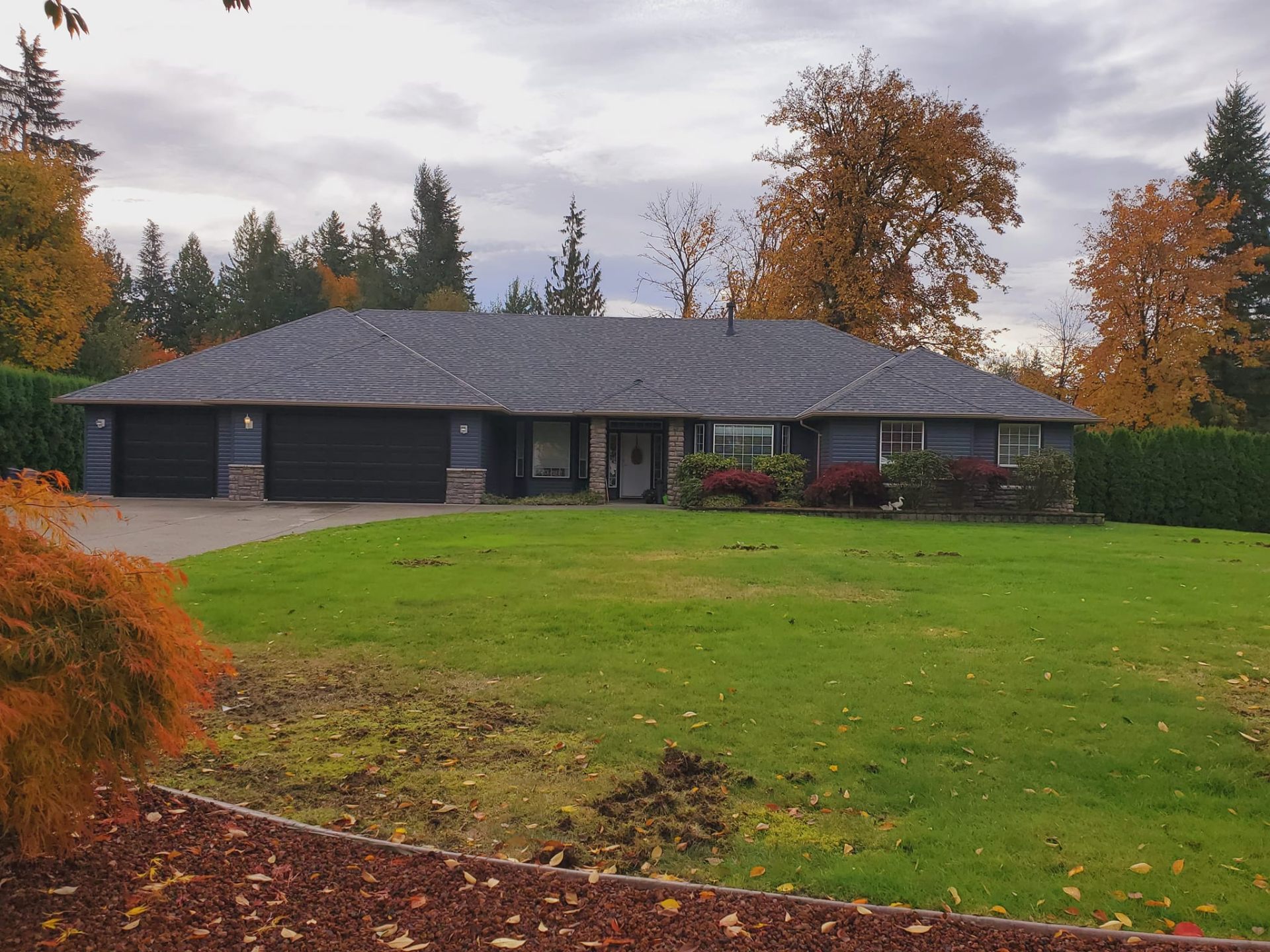 Estate home with new architectural shingle roof — Roofking project in Langley, BC